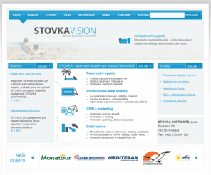 stovka.cz: STOVKA - rezervační systém pro cestovní kanceláře
STOVKA - komplexní on-line software pro cestovní kanceláře - rezervační systém, www stránky, SEO, podpora prodeje, on-line prodej zájezdů