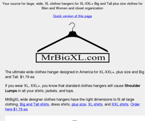 Big and Tall Clothes Hangers for Men
