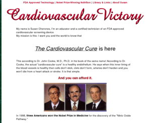 cardiovascularvictory.com: Cardiovascular Victory Can Be Yours
> 

<script language=