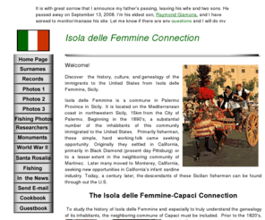 giamona.com: Isola delle Femmine Connection
Discover the history, culture, and genealogy of the immigrants to the United States from Isola delle Femmine, Sicily.