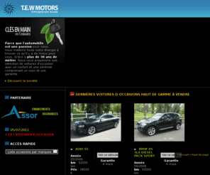 intervt.com: Bienvenue sur le site des voitures d'occasions T.E.W. Motors
Bienvenue sur le site des voitures d'occasions T.E.W. Motors