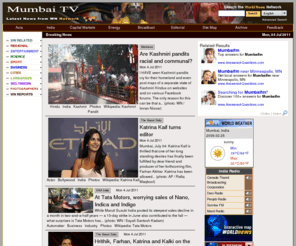 mumbaitv.com: Mumbai TV
Mumbai TV News and analysis on current events, Mumbai business, finance, economy, sports and more. Searchable news in 44 languages from WorldNews Network and Archive