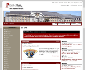 proxiliege.net: Proxi-Liège -L'info liégeoise en ligne.
Proxi-Liège : l'info Liégeoise en ligne