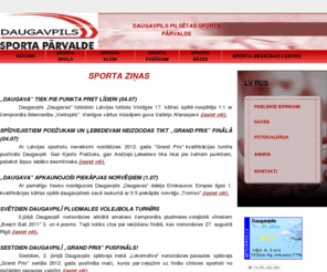 sportaparvalde.lv: DAUGAVPILS PILSETAS SPORTA PARVALDE
Business website