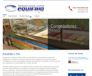 equifrio.com: Equifrio l Especialistas en Refrigeración
Especialistas en Refrigeracion Comercial e Industrial, Desarrollado por Agencia Interactiva 360