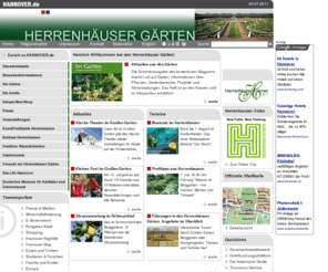 herrenhaeuser-gaerten.info: HANNOVER.DE - Herrenhäuser Gärten
Auf dieser Seite finden Sie alles zum Thema Herrenhäuser Gärten
