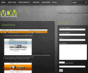 vdmhome.com: Varga Design & Marketing
Varga Design & Marketing offers full service graphic design for website design, logo design, and print design.