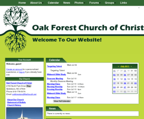 oakforestrdcoc.org: Oak Forest Church of Christ - Welcome To Our Website! - Goldsboro, NC
Oak Forest Church of Christ - Goldsboro, NC