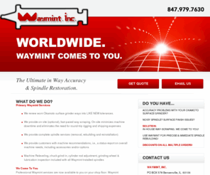 waymint.com: Waymint | The Ultimate in Way Accuracy & Spindle Restoration
Waymint | The Ultimate in Way Accuracy & Spindle Restoration & Repair.
