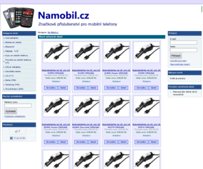 namobil.cz: Baterie, kabely, nabíječky, bluetooth, Nokia, Samsung, LG, sluchátka | Na Mobil.cz
Baterie, nabíječky, paměťové karty, kryty, LCD displeje, bluetooth a ostatní mobilní příslušenství.