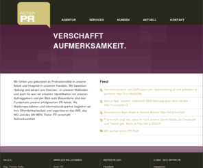 reiter-pr.com: 
Reiter PR verschafft Aufmerksamkeit.