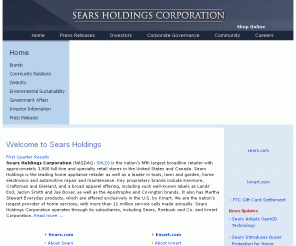 searshc.com: Sears Holdings Corporation
Sears Holdings Corporation - Careers - Sears Jobs, Kmart Jobs, Sears Holdings Jobs