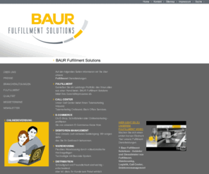 baur-fs.net: Fulfillment Dienstleister Fulfilment Anbieter | BAUR Fulfillment Solutions
Komplettes Fulfillment für Ihr Unternehmen: E-Commerce, Warehousing, Call Center, Logistik, Debitoren-Management. Nutzen Sie die Erfahrung von BAUR.