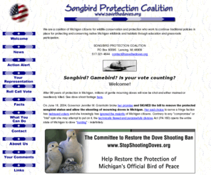 savethedoves.org: Welcome to the Songbird Protection Coalition Website
