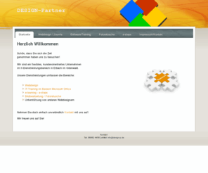 design-p.de: design-p
Dienstleistungen im IT-Bereich - Webdesign, eLearning, Software-Training, Online-Schulung, Live-Training