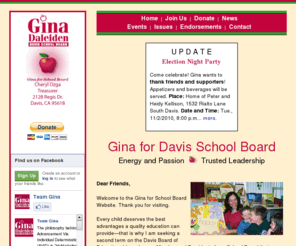 ginaforschoolboard.org: Gina Daleiden for Davis School Board
Gina Daleiden, Davis School Board