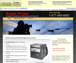 kodakprinter.net: Kodak Professional Printers
Kodak Professional Printers provide the right solution. High quality prints in  8 seconds means happy customers and better business.