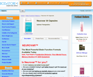 neurovar.com: Neurovar 30 Capsules
The Most Powerful Brain Function Formula Available Today