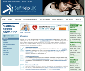 self-help.org.uk: Self Help UK : Directory of organisations
Self Help UK is a free searchable database of over 1,000 self help organisations and support groups across the UK. That provide support, guidance and advice to patients, carers and their relatives