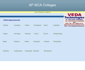 apmcacolleges.com: AP MCA Colleges
AP  India - Find information and directory on AP, India. Directory containing list of AP MCA Colleges .