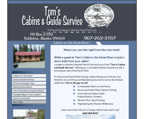 Fishkenai Com Tom S Cabins And Guide Service Soldotna Alaska