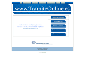 registropropiedad.org: Tramite Online.es
Gestiones directas con el Registro de la Propiedad: notas simples y notas de localización. Tasación online de inmuebles.