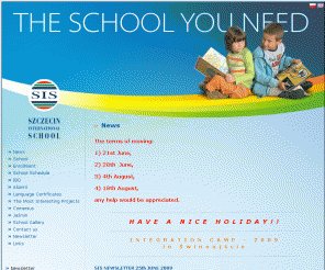 sis.info.pl: SIS - Szczecin International School
SIS - Szczecin International School