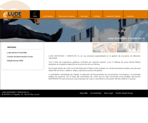 ludeservicios.es: Lude Gestión y Servicios SL
Página Web de Lude Gestión y Servicios SL. Empresa especializada en la gestión de proyectos de diferente naturaleza.