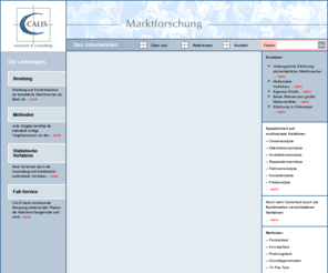 calis.org: Calis - research & consulting - Marktforschung
Europaweit tätige Marktforschungs-Spezialisten für multivariate Verfahren, mit Referenzen namhafter Markenartiklern.