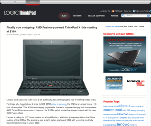 logicthinkpad.com: Thinkpads.com - News, Reviews, Coupons, Deals on ThinkPad & IdeaPad Laptop computers
ThinkPads.com presents the coupons, deals and news blog on ThinkPad and IdeaPad computers.