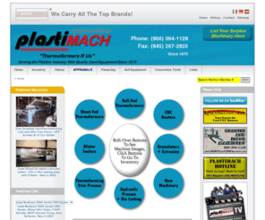 plastivac.net: Plastimach Corp: Used Thermoformers, CNC Routers, Die Cutters, Extruders, and Vacuum Forming Equipment
Used plastic machinery and equipment. Inventory includes thermoformers, CNC Routers, extruders, granulators, sealers, die cutters, vacuum formers