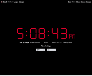 alarmio.com: Online Alarm Clock
Online Alarm Clock - Free internet alarm clock displaying your computer time.