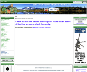 buletblocker.com: The Shooters Box, Firearms and Accessories Online Store
The Shooters Box :  - Books/Reference Pistol Sights Gift Certificates Spotting Scopes Night Vision Targets Knives Reloading Equipment Shooting Aids Tools Cleaning Kits Holsters Lights/Flashlights Protective Equipment 1911 Components Optics Magazines Grips Storage Case Footwear Blue Guns Bipods Used Guns DPM Recoil Systems doctersight docteroptics red dot reddot optical device optical shooting instrument sight docter optics doctoroptic doctorsight ultradot microdot match dot matchdot ultradot lt shooting optics pistol red dot rifle red dot shotgun red dot bullseye shooting the shooters box theshootersbox theshootersbox.com gift certificates golf equipment spotting scopes night vision targets knives reloading equipment shooting aids tools cleaning kits outdoor gear holsters firearms lights flashlights protective equipment 1911 components optics magazines grips storage case ecommerce shop online shopping storage cases storage case cleaning kits kleen bore wilson combat chip mccormick 1911 pistol colt ruger smith and wesson glock sig sauer beretta khar arms century arms para ordnance springfield walther keltec north american arms savage arms shooting gear  competitive target shooting accessories and supples gunsmithing gunsmith barrel 1911 parts 1911 accessores 1911 magazines flashlights holsters knives grips wood pistol grips rubber grips custom grips custom wood grips 10x grips night vision optics spotting scopes outdoor gear protective equipment electronic ear muffs safety glasses storage cases gunsmithing tools brass punch set 1911 tools tz case 10x grips pardini morini bushnell pact timers club timer mark 4 timer mkiv reloading equipment supplies powder gunpowder gun powder target bullseye targets golf equipment golf gloves nicket mizuno driver clubs binoculars scorpion spikes 1911 firing pin extractor grip safety the shooters box safety glasses files target shooting supply cowboy action sports target reloading dillon rifle pistol grip scope docter optics gunsmithing tool gunsmithing supply book video 1911 hogue grip wilson combat magazine promag magazines doctersight docteroptic red dot  kleen bore pistol cleaning grips recoil spring guide rod allen hex wrench digital calipers dial calipers holster bushing wrench wooden grips storage box gun security pistol lock spotting scope night vision yukon online shopping