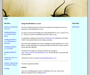 xwp8users.com: Using WordPerfect on Linux
