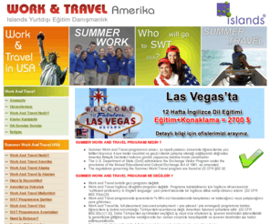 amerikaworkandtravel.net: Work And Travel Amerika, WAT, Work&Travel Kampanya, Summer Work in America, Work & Travel USA,
Work&Travel Kampanyasını kaçırmayın! Work and Travel, Amerika'da üniversite öğrencilerine, çalışırken gezip farklı bir kültürü tanıma imkanı sunan bir  programdır. Work&Travel in USA (WAT) Programı, öğrencilerine en az maliyetle Amerika'da para kazanma imkanı sağlar.