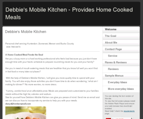 debbiesmobilekitchen.com: Debbie's Mobile Kitchen - Provides Home Cooked Meals
providing home cooked meals