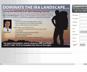 dominateira.com: Dominate the IRA Landscape
Set yourself apart and master the complexities of IRA rollovers.