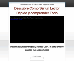 duplicatuvelocidaddelectura.com: Lee Más Rápido y Comprende Todo, Garantizado
En este sidio web Descubres las Estrategias de la Lectura Rápida,  Aplica cada una de las Técnicas de Lectura Veloz y Lee mucho más que antes, tienes la Oportunidad de tener Mas Éxito Profesional.  Haz Clic Aqui, es Gratis.