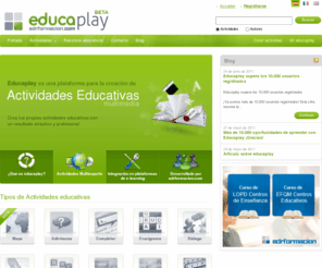 educaplay.com: Portal de Actividades Educativas multimedia - Educaplay
Crea y comparte tus propias actividades educativas, también puedes hacer las actividades creadas por otros usuarios