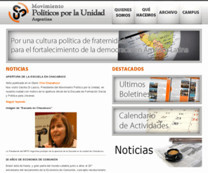 mppu.org.ar: Políticos por la Unidad
MPPU Argentina: por una cultura política de fraternidad para el fortalecimiento de la democracia en América Latina