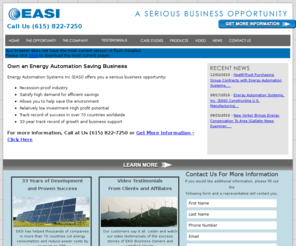 smallbusinessfranchising.com: Energy Automation Systems Inc. (EASI), Joe Merlo, Paul Bleiweis
Energy Saving Business Opportunity from Industry Leaders Joe Merlo and Paul Bleiweis. Energy Automation Systems Inc. (EASI) is an international leader in energy saving technology. Energy Automation Systems, Energy Saving Busines, Paul Bleiweis, Joe Merlo