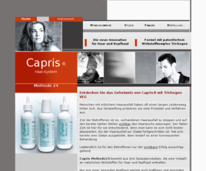 capris.de: Trichogen Capris Methode 24 Haar-System bei Haarausfall
 Trichogen im neuen Capris Methode24 Haar-System ist die Innovation  bei Haarproblemen. Der klinisch geprüfte Wirkstoff Trichogen aus Extrakten von...