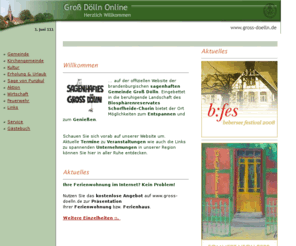 gross-doelln.com: Groß Dölln Online - www.gross-doelln.de - Willkommen in der Schorfheide
Gro Dlln Online - Willkommen in der Schorfheide - www.gross-doelln.de - Offizielle Website des Ortes Gro Dlln