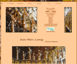 jeanmarclemay.com: Bienvenue chez Jean-Marc Lemay, Artiste Peintre
Site web de Jean-Marc Lemay, Artiste-peintre de Sherbrooke