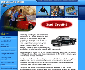 denverautocredit.com: Denver High Risk Auto and Car Loans Even If You Had Bankruptcy
We approve any kind of car and auto loan available