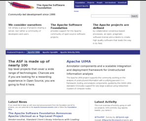 apache.org: Welcome to The Apache Software Foundation!
