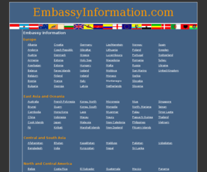 embassyinformation.com: Embassy Information - embassies world wide
Embassy Information - embassies world wide