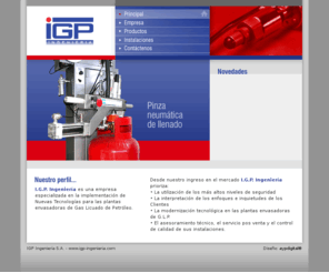 igp-ingenieria.com: Equipos de envasado y termosellado de G.L.P. para garrafas
GLP - Equipos de envasado y termosellado de GLP para garrafas - Cabinas de lavado