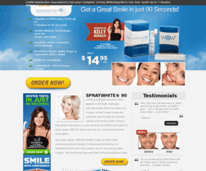 spraywhite90.net: Spraywhite90® - Whiten Your Teeth 7 Shades in Just 90 Seconds!
SPRAYWHITE®90 is the world's first tooth whitening spray! Guaranteed results in 90 seconds. Online exclusive. Try it today!