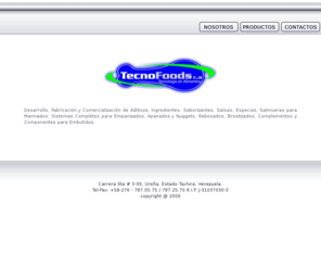 tecno-foods.com: Tecnofoods c.a. ::::
